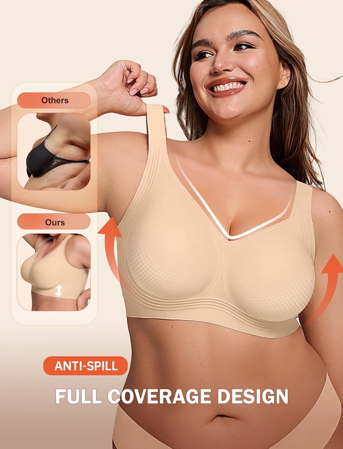ComfortBoost Seamless Push-Up Bra