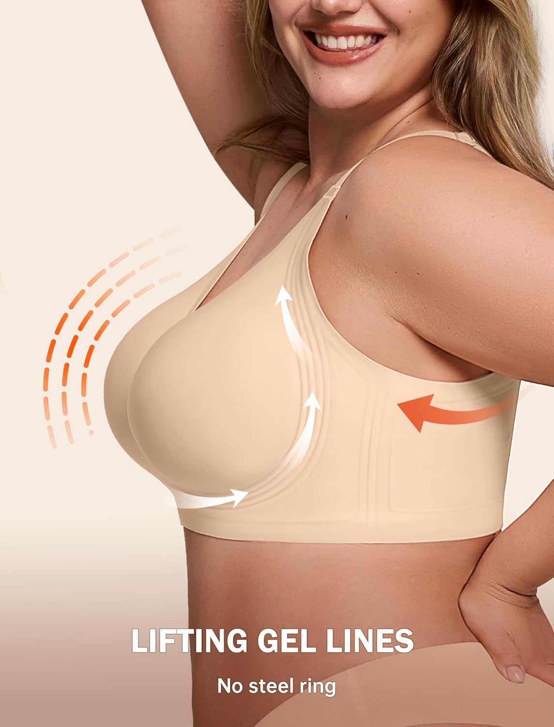 ComfortBoost Seamless Push-Up Bra