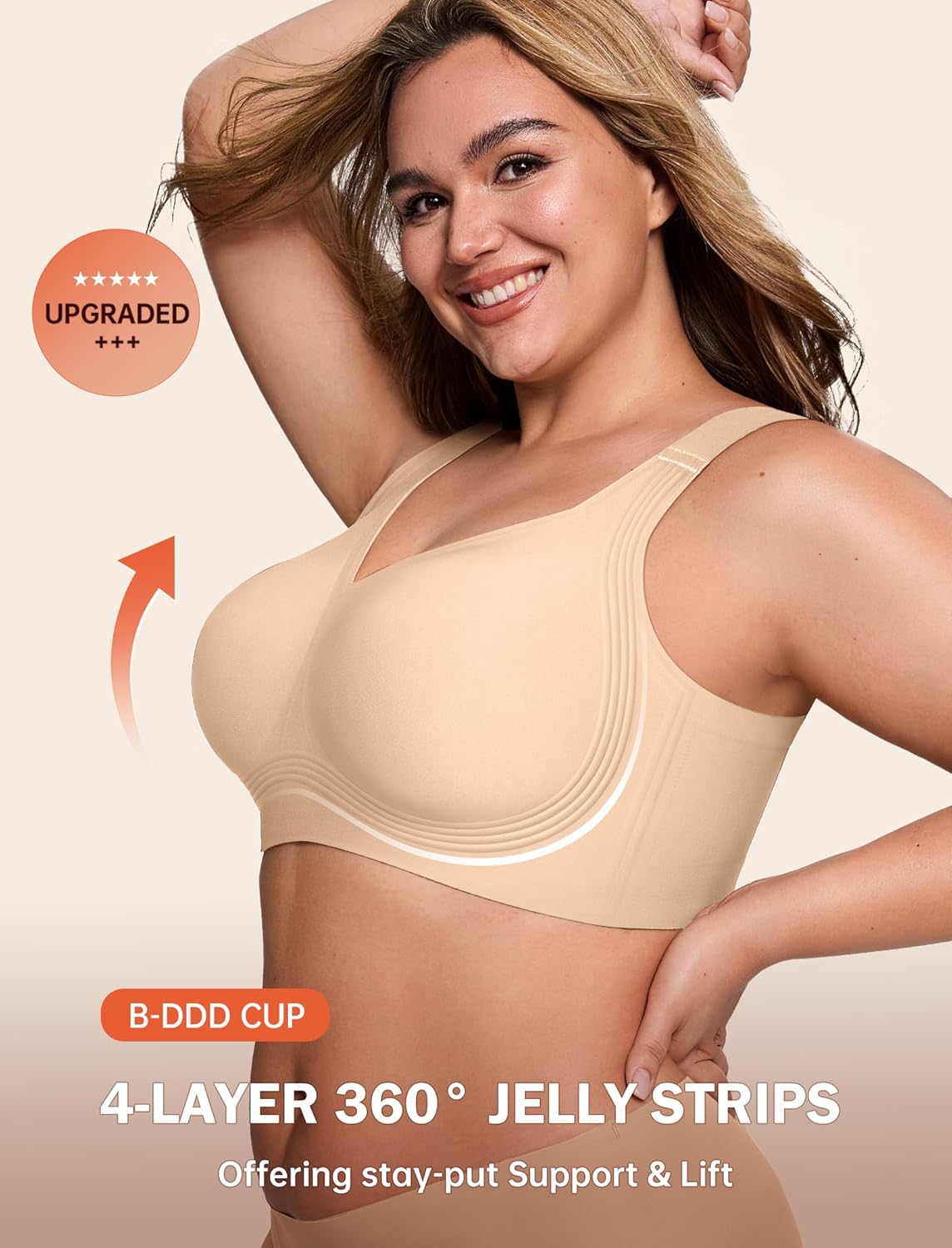 ComfortBoost Seamless Push-Up Bra